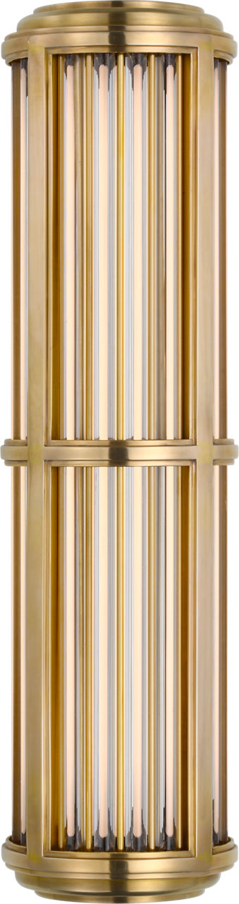 Perren Small Wall Sconce | Natural Brass and Glass Rods