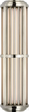 Perren Medium Wall Sconce | Polished Nickel and Glass Rods