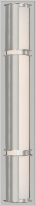 Strever 26" Shielded Bath Light | Polished Nickel | White Glass