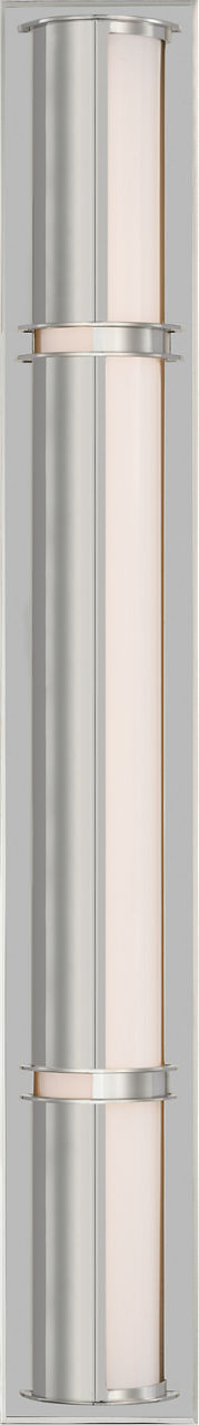 Strever 32" Shielded Bath Light | Polished Nickel | White Glass