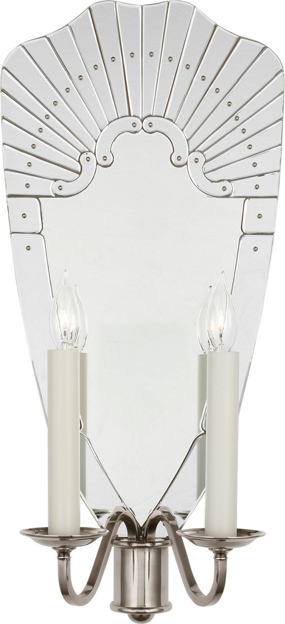 Adelaide Extra Large Double Sconce | Mirror and Butler's Silver