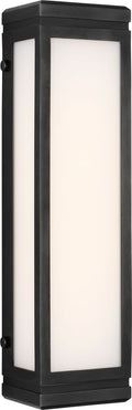 Hayles 17" Bath Light | Bronze | White Glass