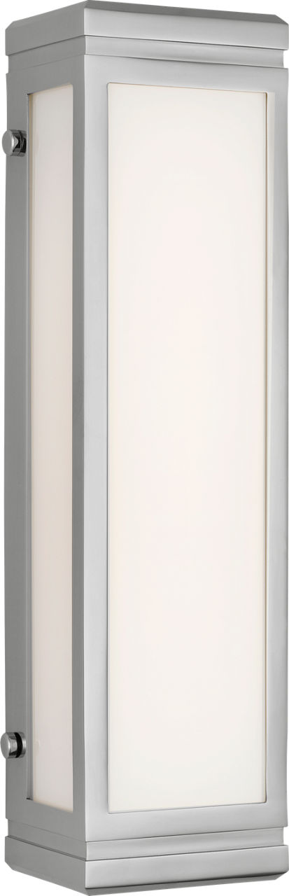 Hayles 17" Bath Light | Polished Nickel | White Glass