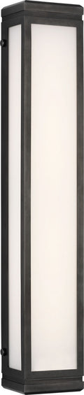 Hayles 26" Bath Light | Bronze | White Glass