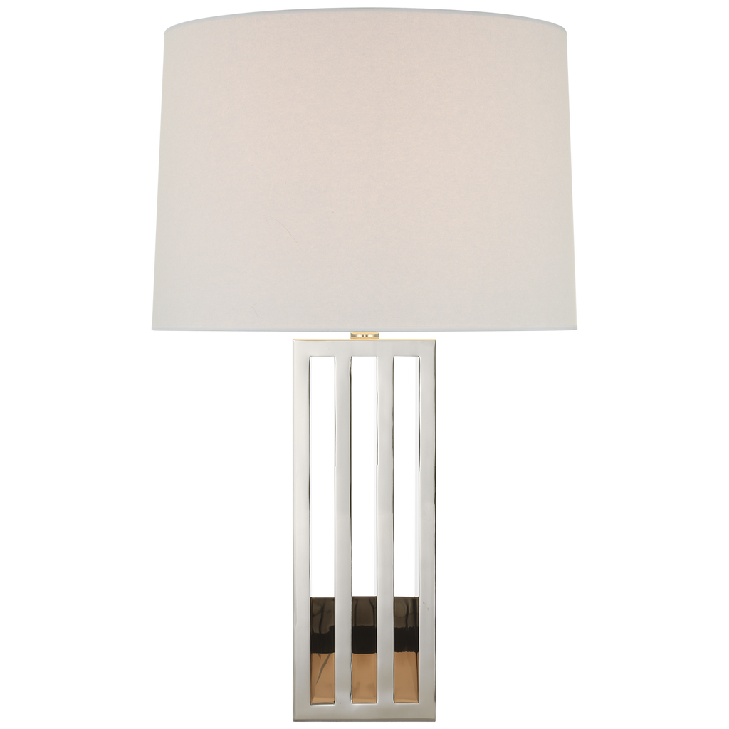 Penrose 29" Table Lamp | Polished Nickel | White Paper Shade