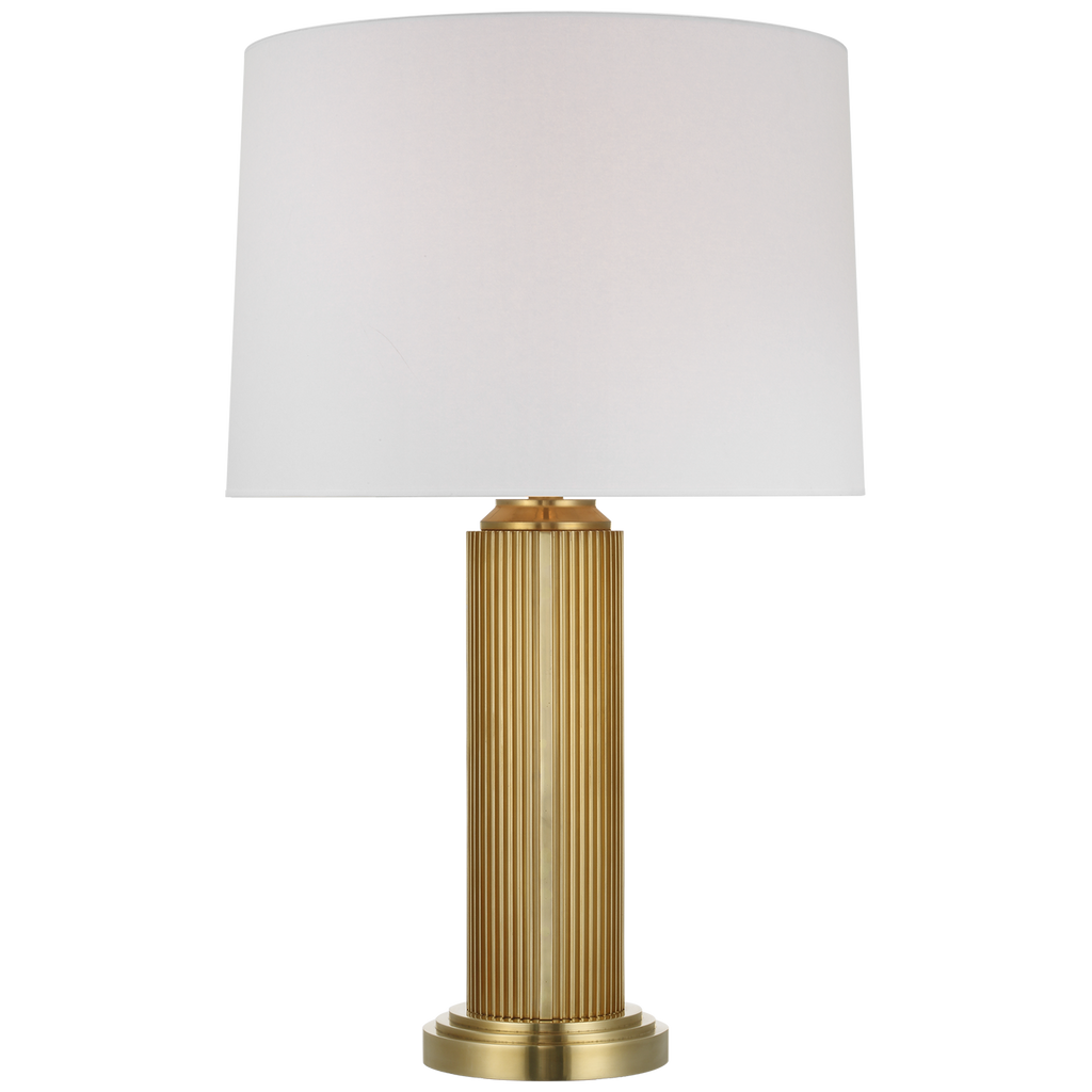 Langton 29" Table Lamp | Natural Brass | White Paper Shade