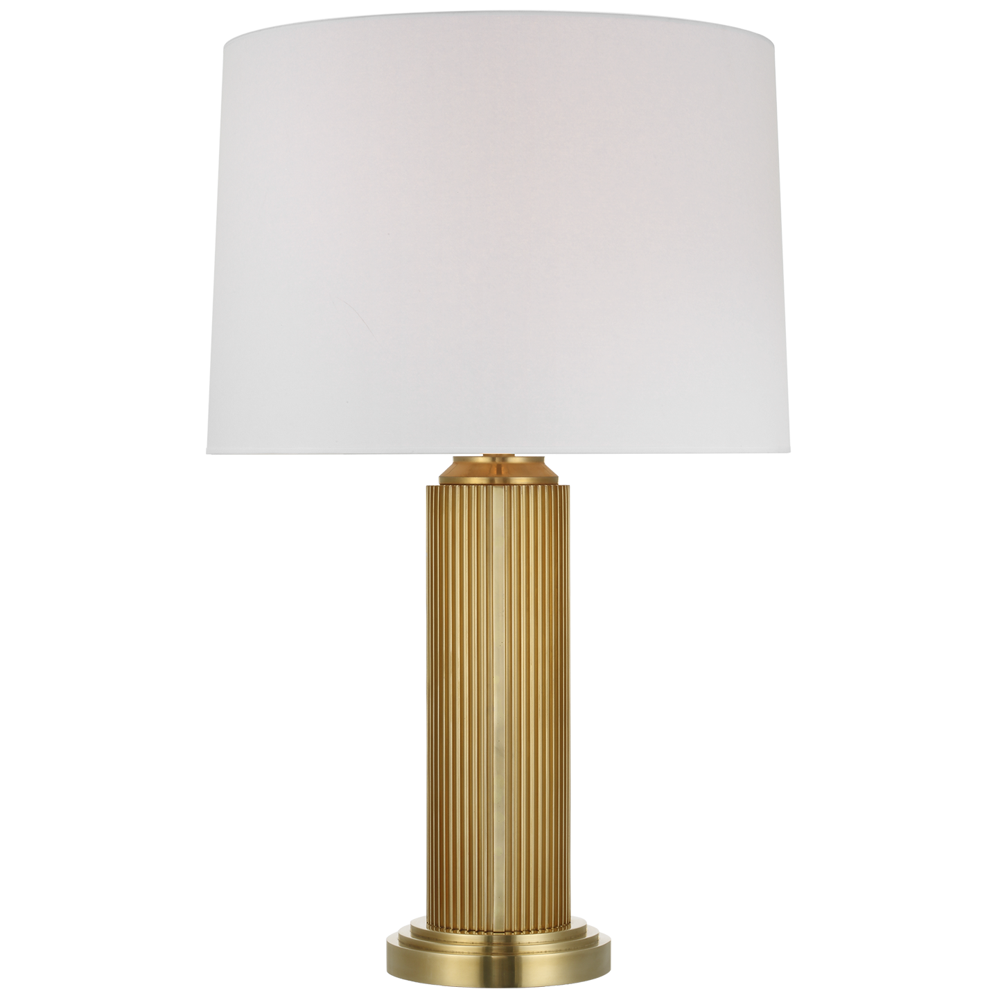 Langton 29" Table Lamp | Natural Brass | White Paper Shade