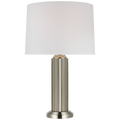 Langton 29" Table Lamp | Polished Nickel | White Paper Shade