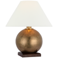 Hardwick 20" Table Lamp | Museum Brass and Natural Rift Oak | Linen Shade