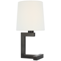 Hedger 12" Accent Lamp | Bronze | Linen Shade