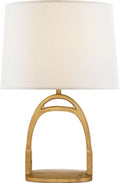 Westbury Table Lamp | Natural Brass | Linen Shade