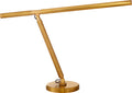 Barrett Knurled Boom Arm Desk Light | Natural Brass