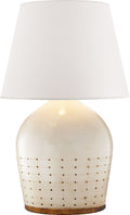 Halifax Small Table Lamp | Coconut | White Paper Shade