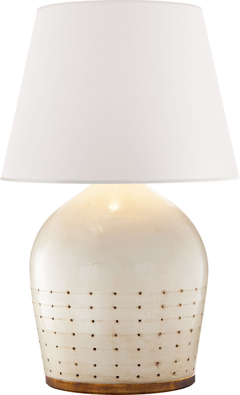 Halifax Small Table Lamp | Coconut | White Paper Shade