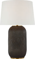 Mirelle Extra Large Table Lamp | Crystal Bronze | Linen Shade