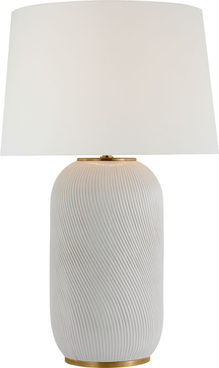 Mirelle Extra Large Table Lamp | Ivory | Linen Shade