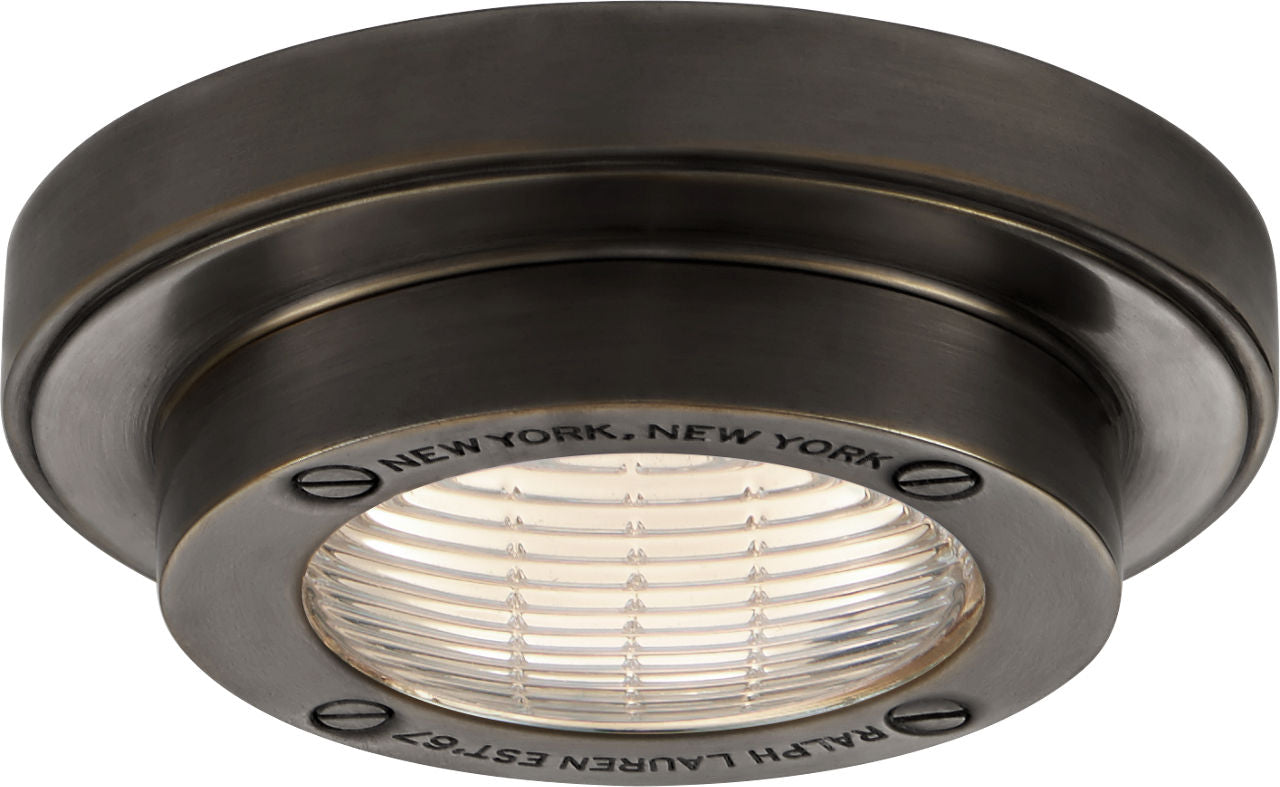 Grant 4.5" Solitaire Flush Mount | Bronze