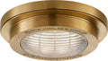 Grant 6.25" Solitaire Flush Mount | Natural Brass