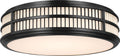 Perren 24" Flush Mount | Bronze and Glass Rods