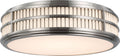 Perren 24" Flush Mount | Polished Nickel and Glass Rods