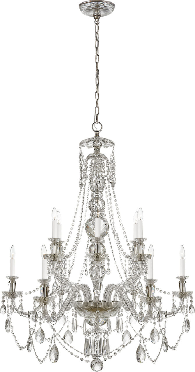 Daniela Medium Two-Tier Chandelier | Crystal