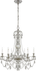Daniela Wide Chandelier | Crystal
