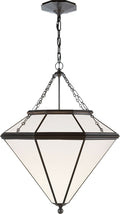 Cannes Pendant | Bronze | White Glass
