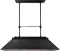 Rivington Large Billiard Chandelier | Bronze | Antiqued Ribbed Mirror