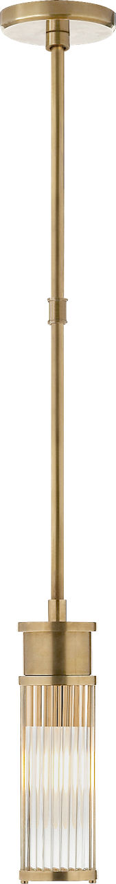 Allen Mini Pendant | Natural Brass and Glass Rods