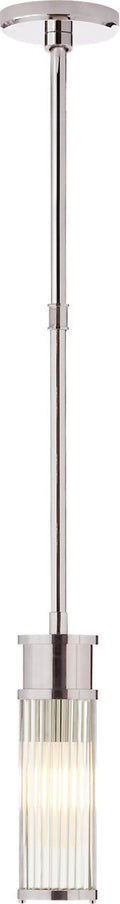 Allen Mini Pendant | Polished Nickel and Glass Rods