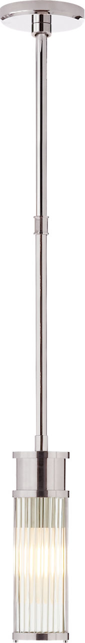 Allen Mini Pendant | Polished Nickel and Glass Rods