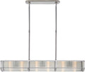Allen Medium Linear Pendant | Polished Nickel and Glass Rods