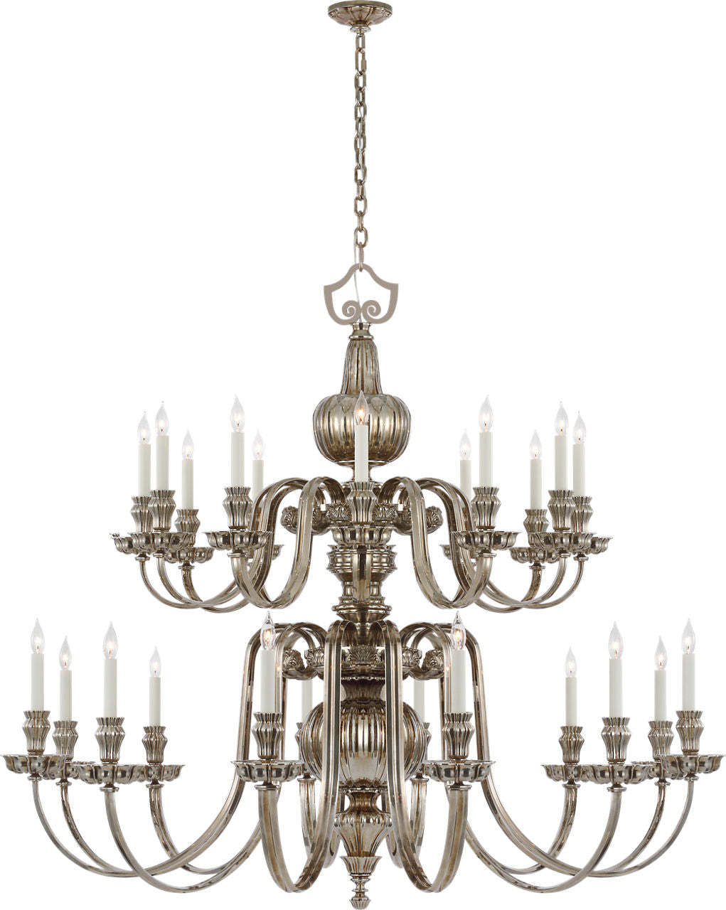 Falaise Grande Two Tier Chandelier | Butler's Silver