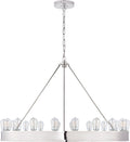 Roark 40" Modular Ring Chandelier | Polished Nickel