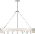 Roark 50" Modular Ring Chandelier | Polished Nickel
