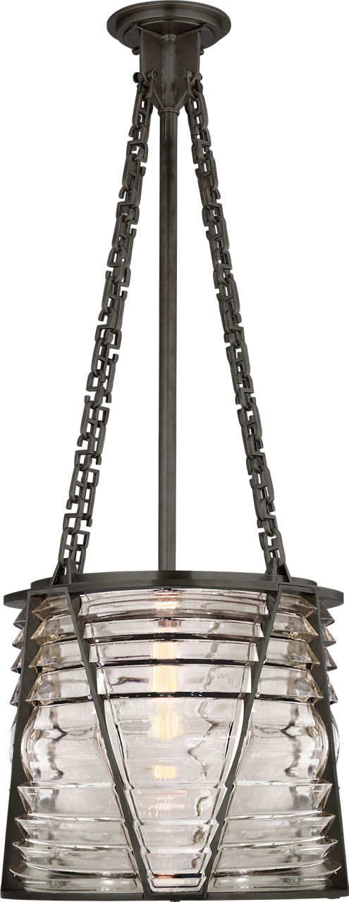 Chatham Large Lantern | Bronze | Clear Glass