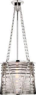 Chatham Large Lantern | Polished Nickel | Clear Glass