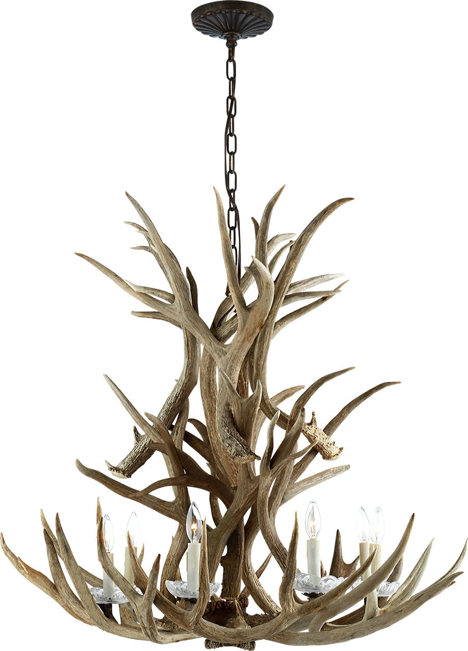 Straton Single Tier Chandelier | Natural Bone