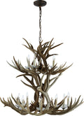 Straton Double Tier Chandelier | Natural Bone