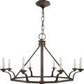 Robertson Single Tier Chandelier | Natural Rust
