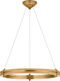 Paxton 24" Ring Chandelier | Natural Brass
