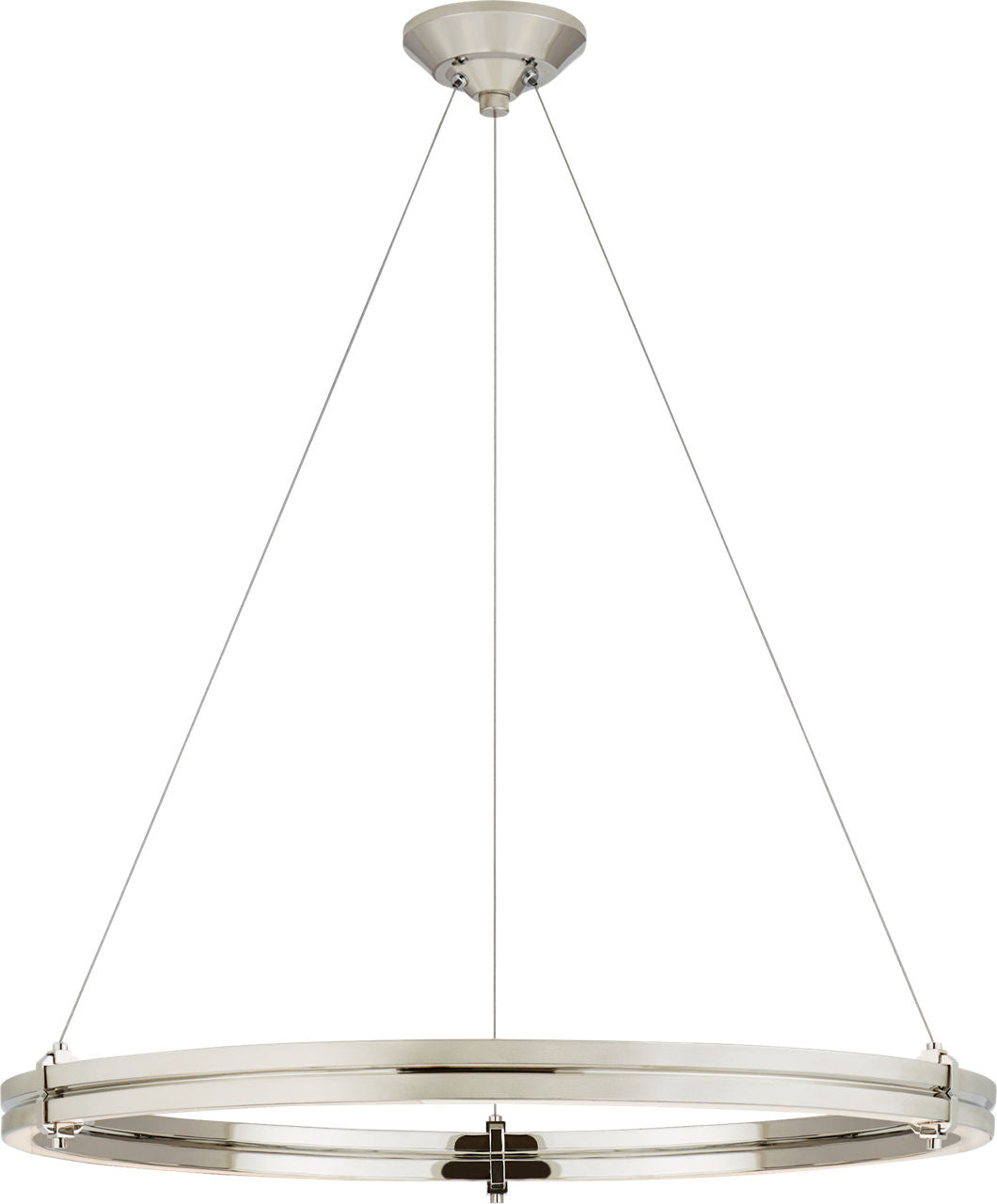 Paxton 32" Ring Chandelier | Polished Nickel