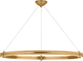 Paxton 40" Ring Chandelier | Natural Brass