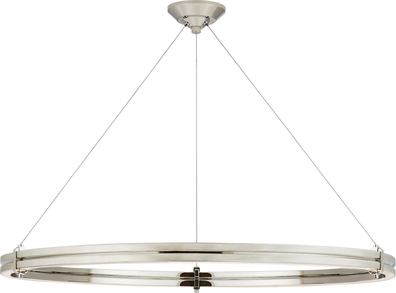 Paxton 40" Ring Chandelier | Polished Nickel