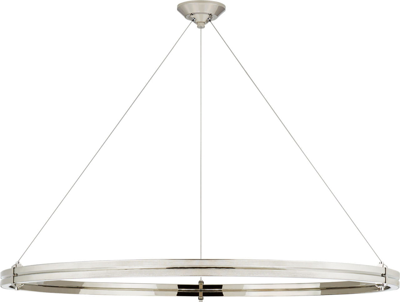 Paxton 48" Ring Chandelier | Polished Nickel