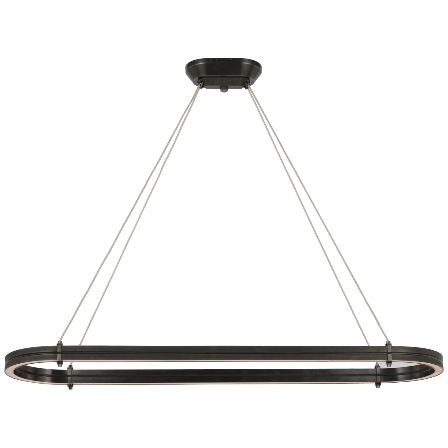Paxton 54" Oval Linear Chandelier | Bronze