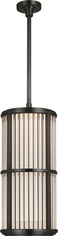 Perren 10" Pendant | Bronze and Glass Rods