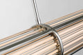 Perren Large Linear Chandelier | Polished Nickel