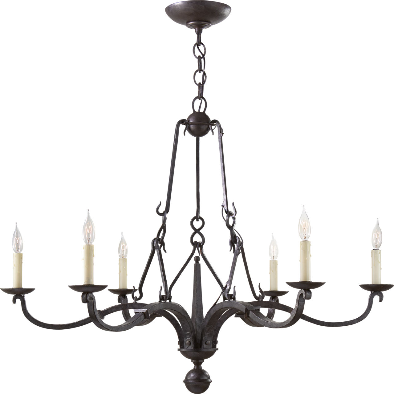 Allegra Medium Chandelier | Aged Iron