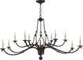 Allegra Large Two-Tiered Chandelier | Aged Iron